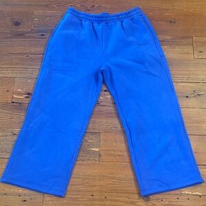 Comfrt bright blue wide leg sweatpants
